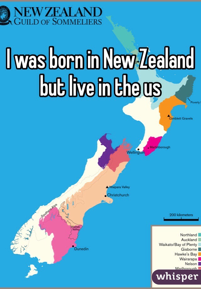 I was born in New Zealand but live in the us