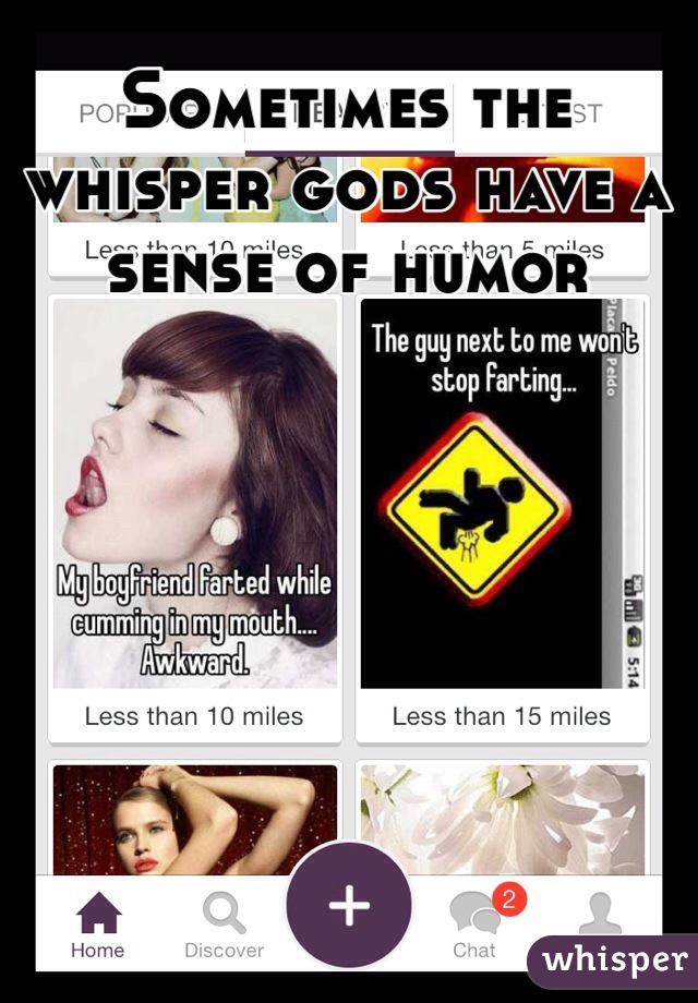 Sometimes the whisper gods have a sense of humor