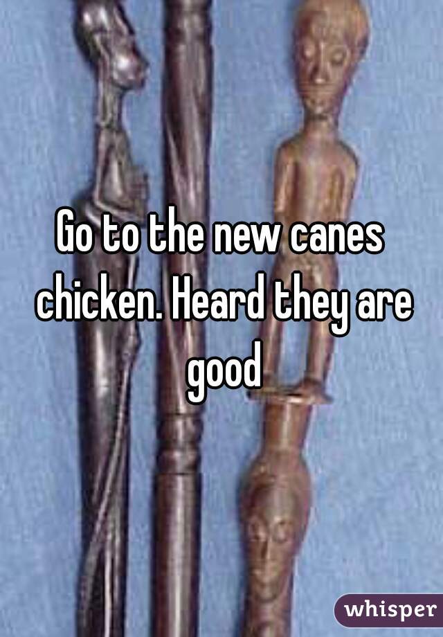 Go to the new canes chicken. Heard they are good