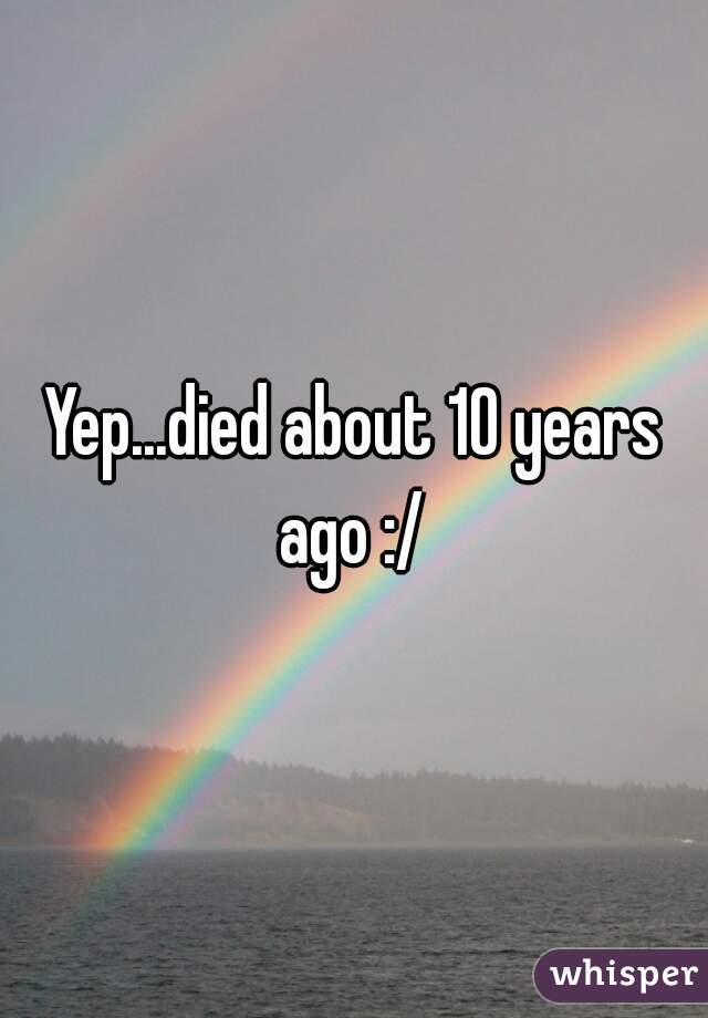 Yep...died about 10 years ago :/ 