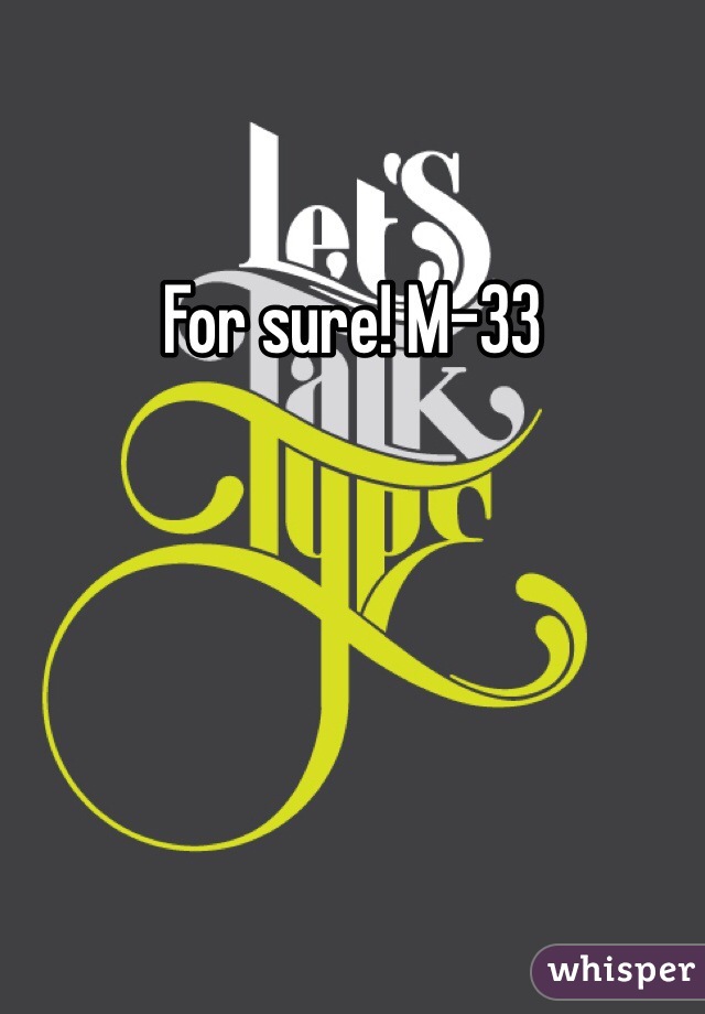 For sure! M-33