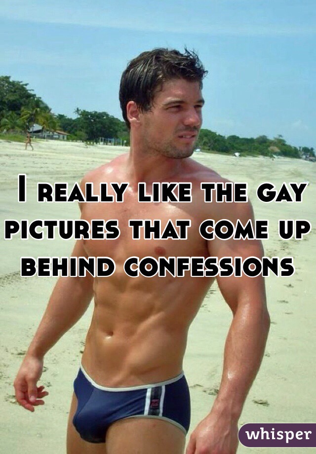  I really like the gay pictures that come up behind confessions 
