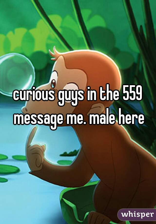 curious guys in the 559 message me. male here