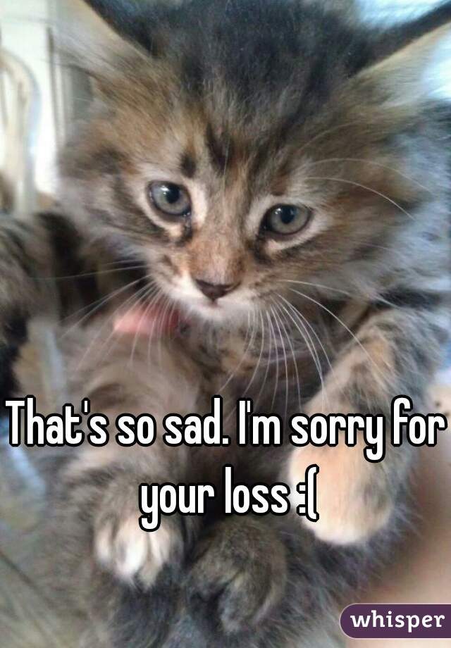 That's so sad. I'm sorry for your loss :(