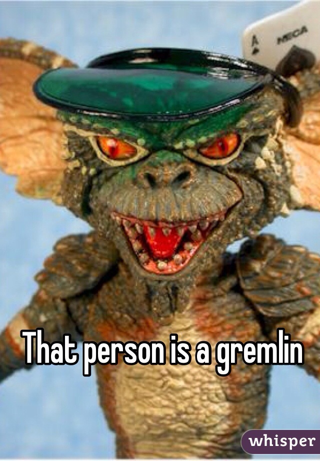 That person is a gremlin