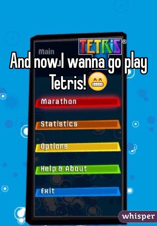 And now I wanna go play Tetris!😁
