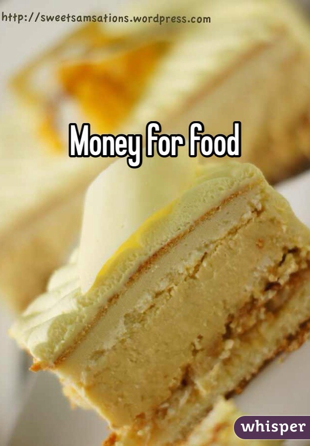 Money for food