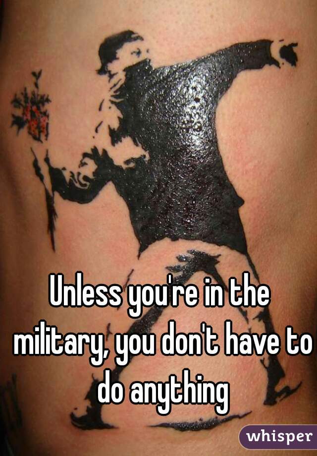 Unless you're in the military, you don't have to do anything