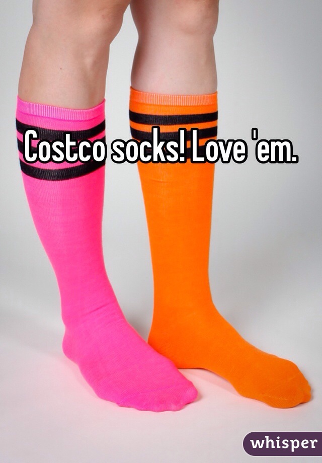 Costco socks! Love 'em. 
