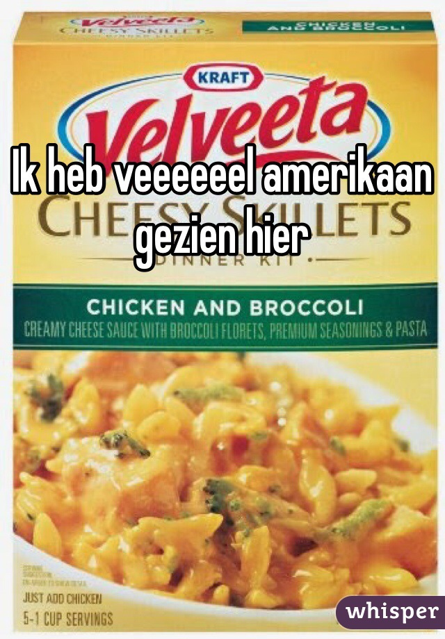 Ik heb veeeeeel amerikaan gezien hier