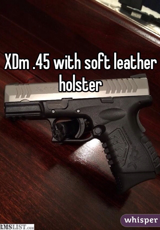 XDm .45 with soft leather holster 