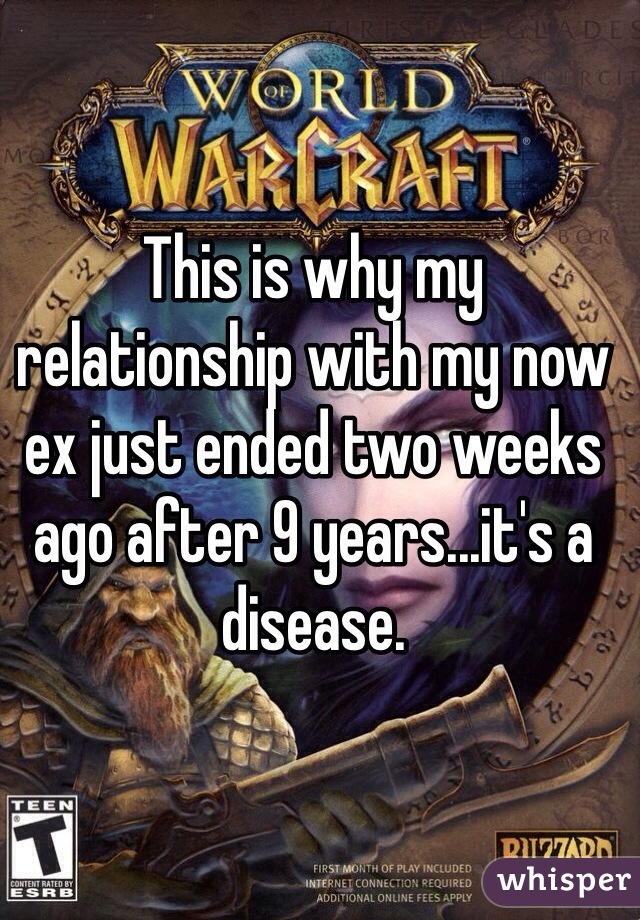 This is why my relationship with my now ex just ended two weeks ago after 9 years...it's a disease. 