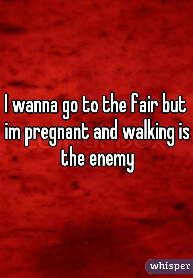 I wanna go to the fair but im pregnant and walking is the enemy