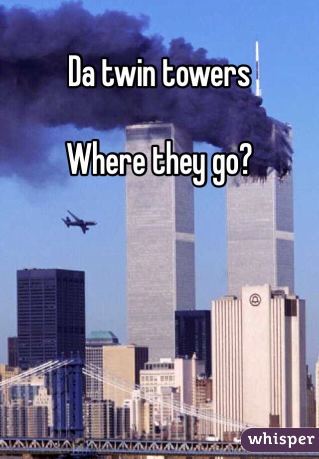 Da twin towers

Where they go?