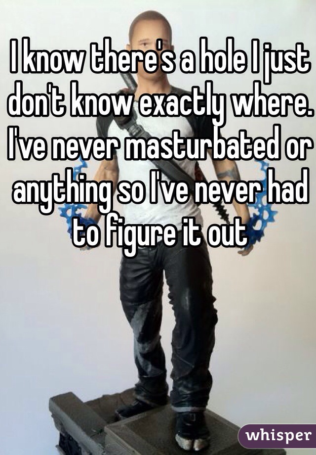 I know there's a hole I just don't know exactly where. I've never masturbated or anything so I've never had to figure it out