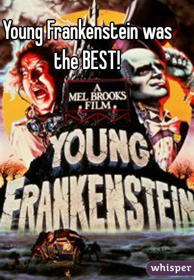 Young Frankenstein was the BEST! 