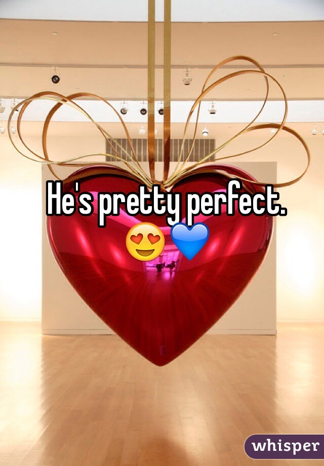 He's pretty perfect. 
😍💙