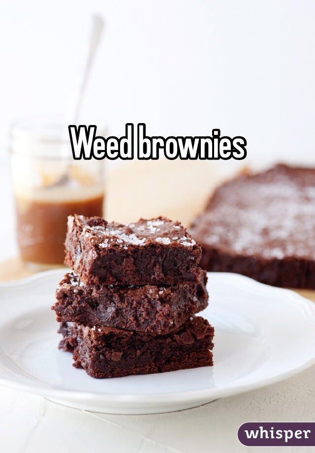 Weed brownies