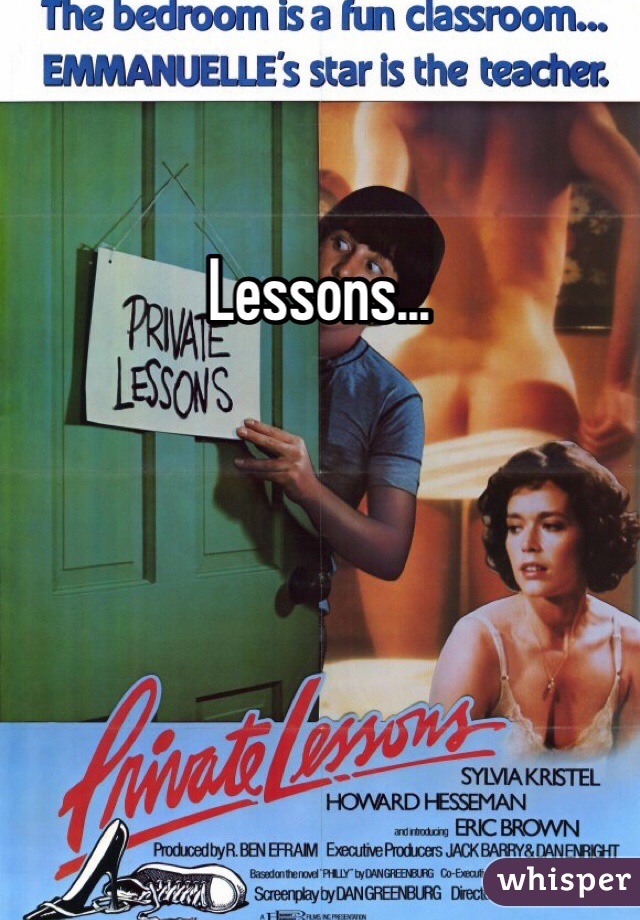 Lessons...