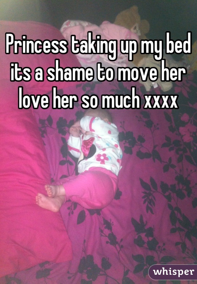 Princess taking up my bed its a shame to move her love her so much xxxx