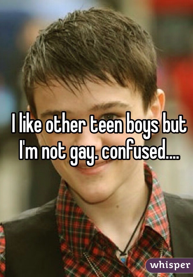 I like other teen boys but I'm not gay. confused....