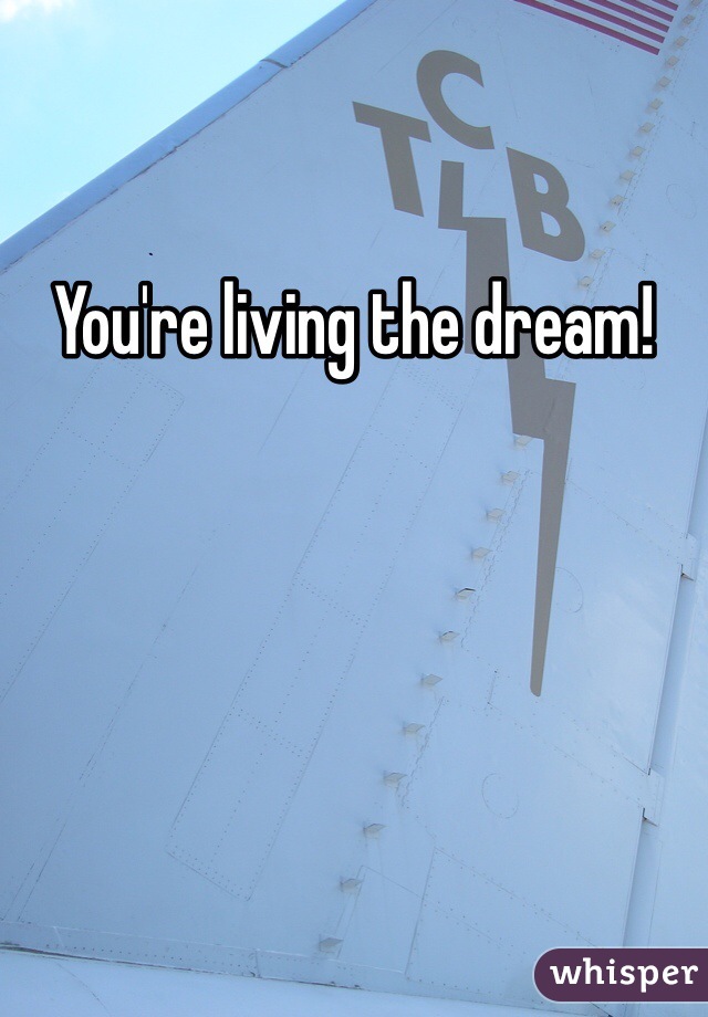 You're living the dream!