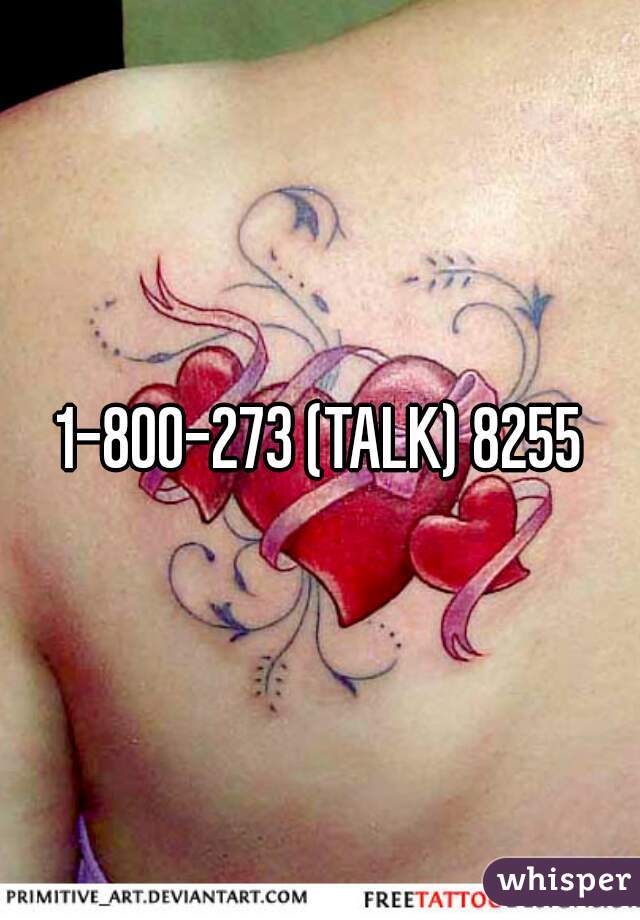 1-800-273 (TALK) 8255