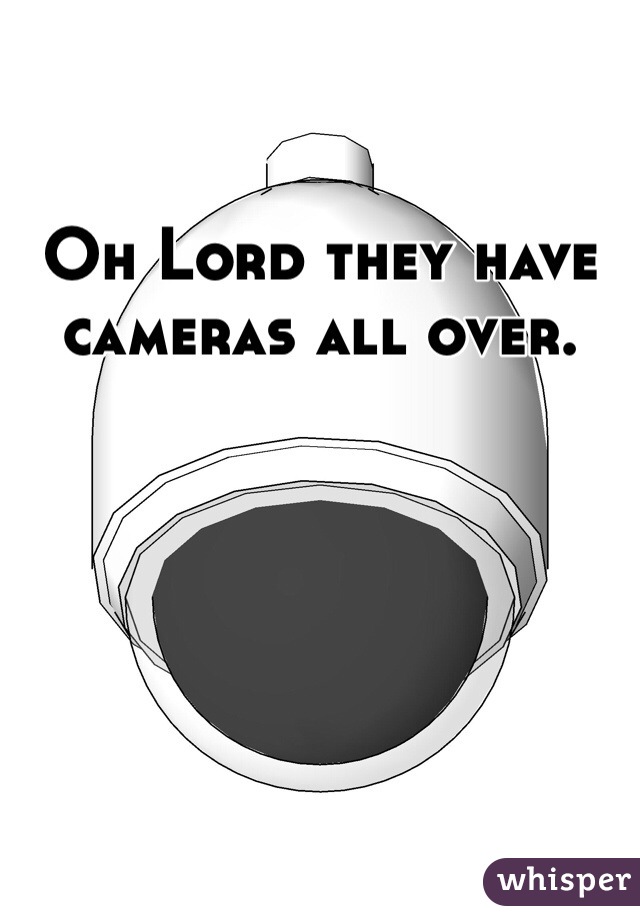 Oh Lord they have cameras all over. 