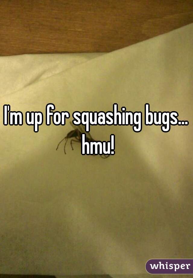 I'm up for squashing bugs... hmu!