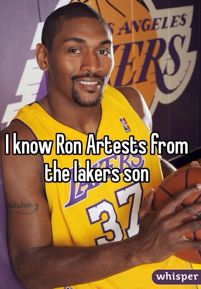 I know Ron Artests from the lakers son