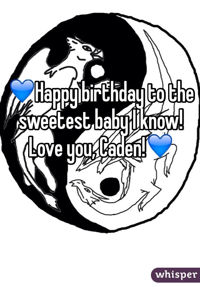 💙Happy birthday to the sweetest baby I know! Love you, Caden!💙