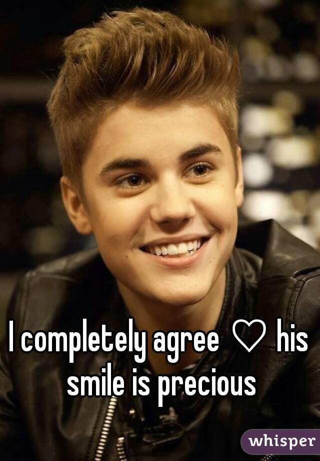 I completely agree ♡ his smile is precious