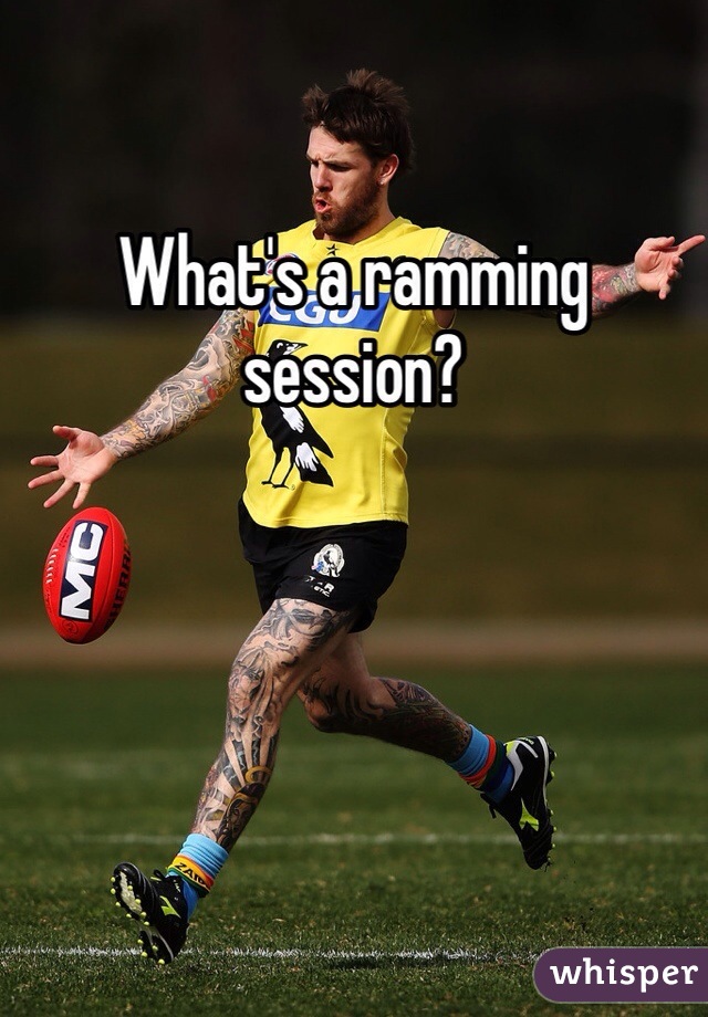 What's a ramming session?