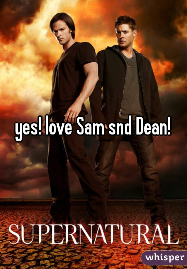 yes! love Sam snd Dean!