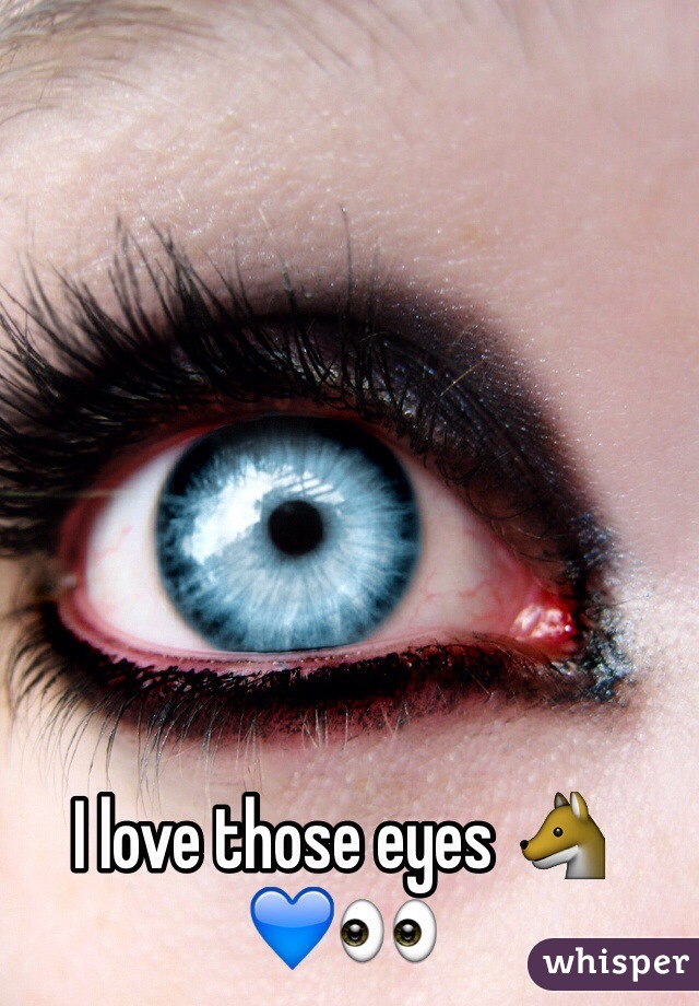 I love those eyes 🐺
💙👀