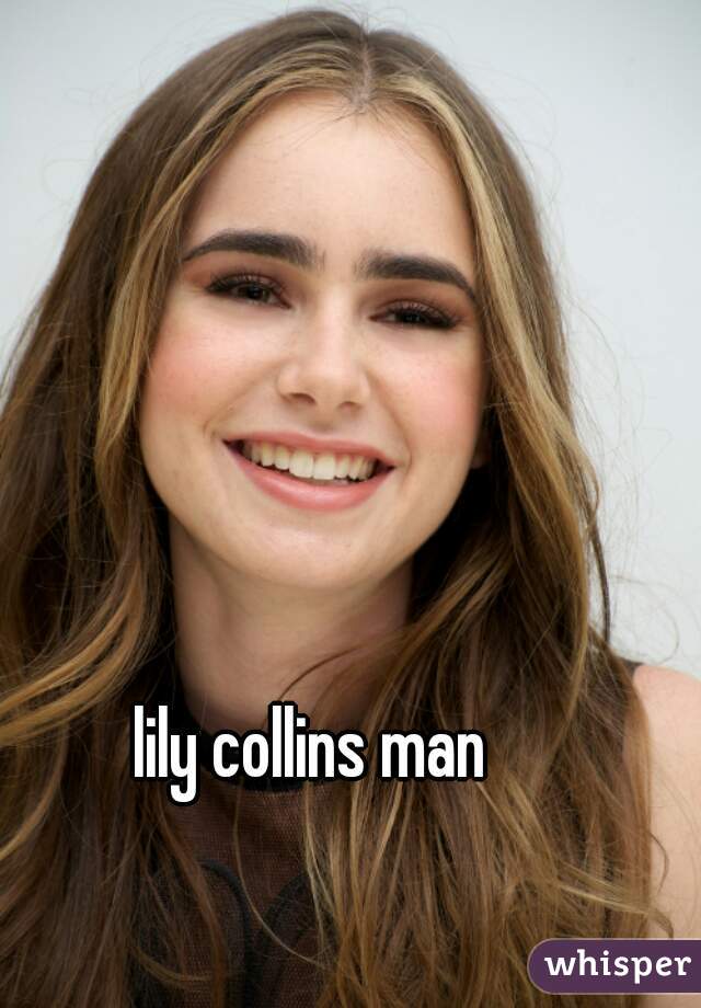 lily collins man