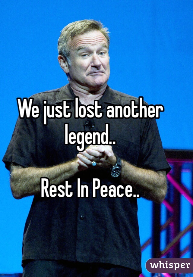 We just lost another legend..

Rest In Peace..