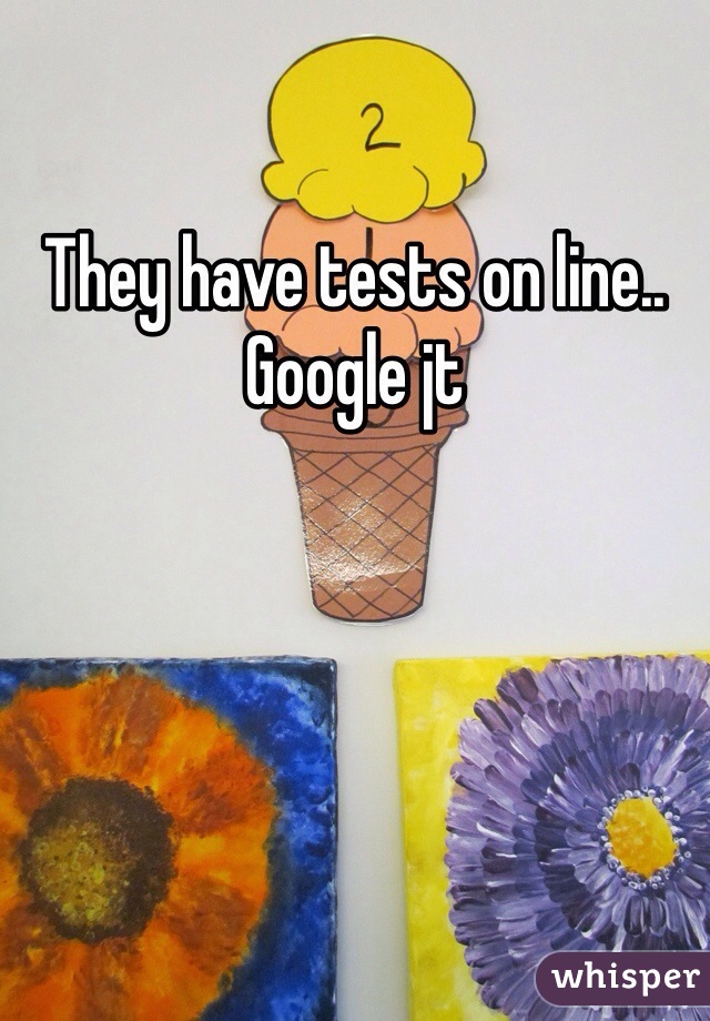 They have tests on line.. Google jt