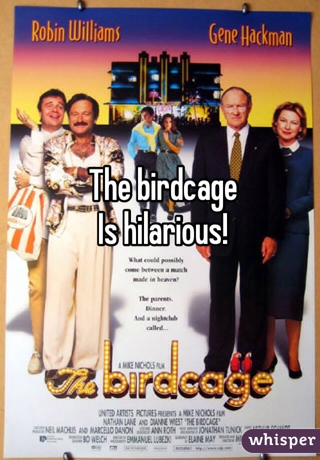 The birdcage 
Is hilarious! 