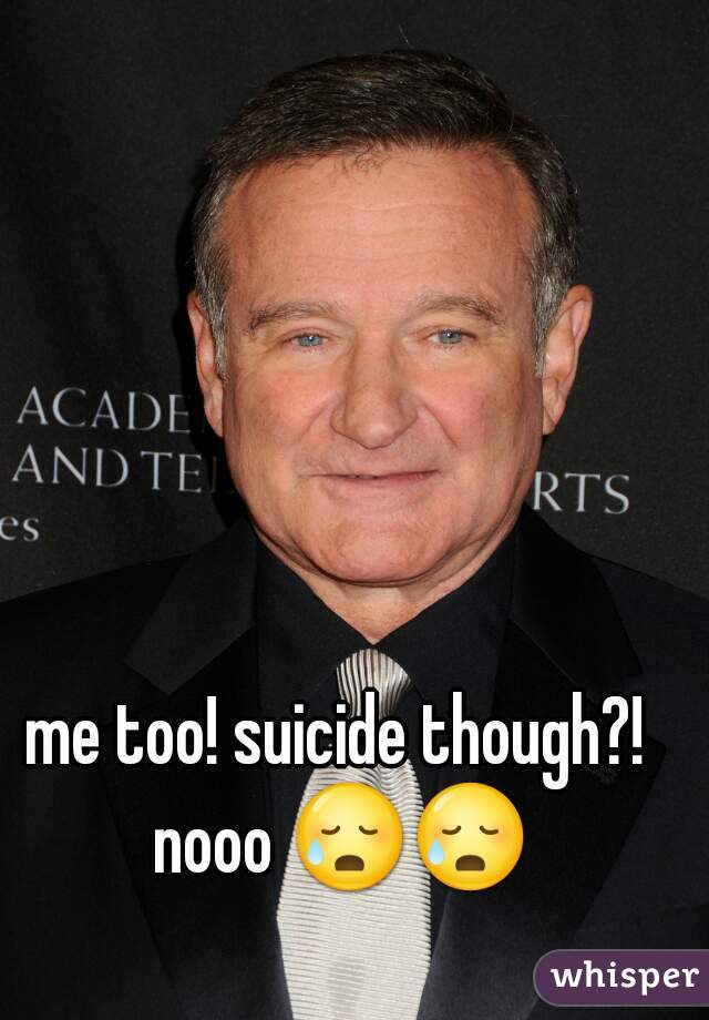 me too! suicide though?! nooo 😥😥  