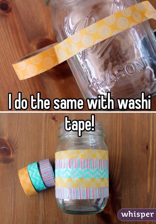 I do the same with washi tape!