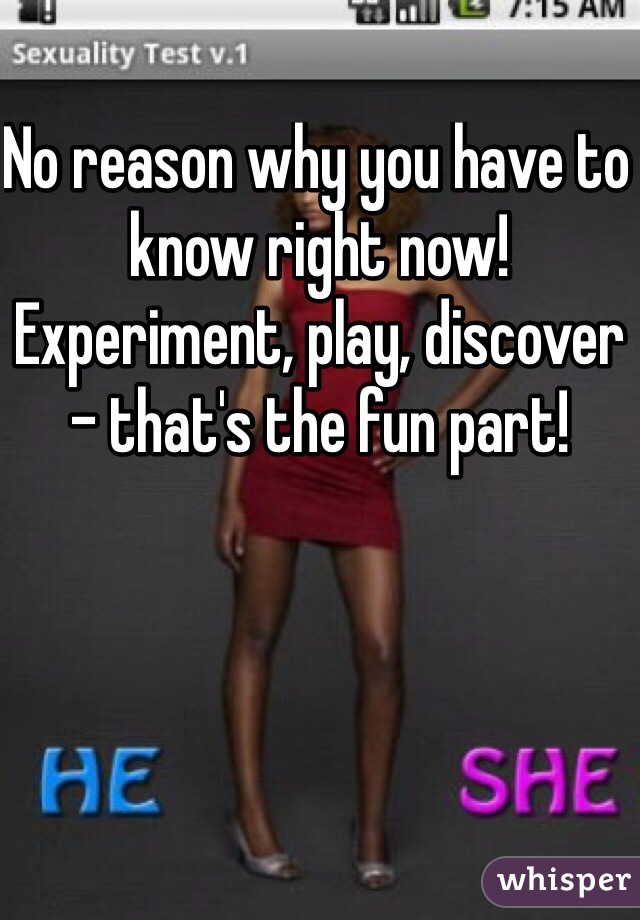 No reason why you have to know right now! Experiment, play, discover – that's the fun part!