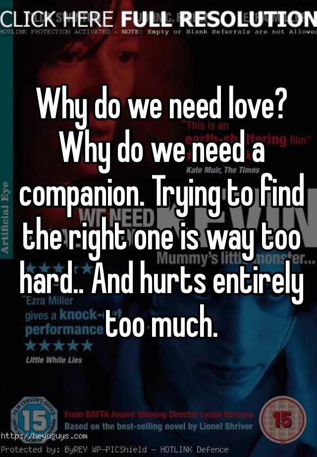 why-do-we-need-love-why-do-we-need-a-companion-trying-to-find-the