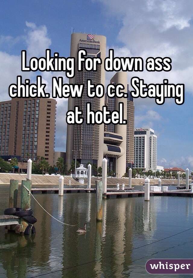 Looking for down ass chick. New to cc. Staying at hotel.