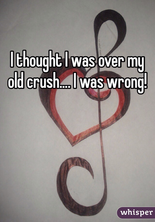 I thought I was over my old crush.... I was wrong! 