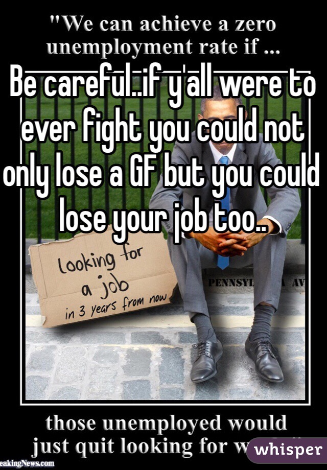 Be careful..if y'all were to ever fight you could not only lose a GF but you could lose your job too..