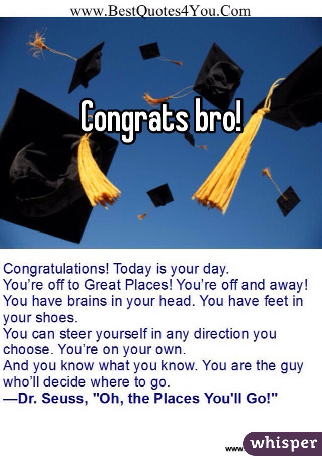 Congrats bro!