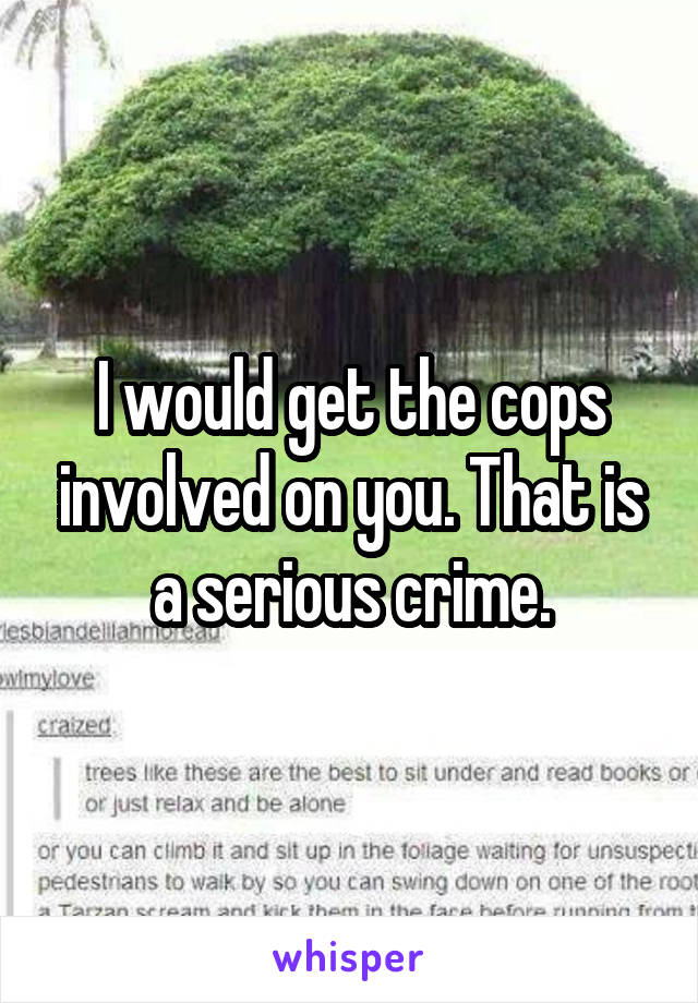 I would get the cops involved on you. That is a serious crime.