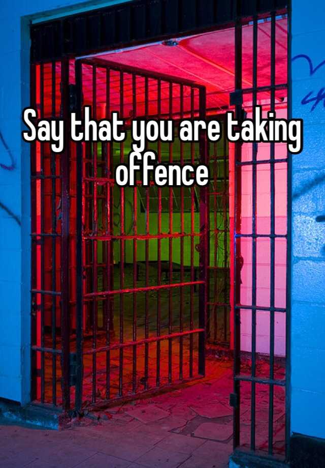 say-that-you-are-taking-offence