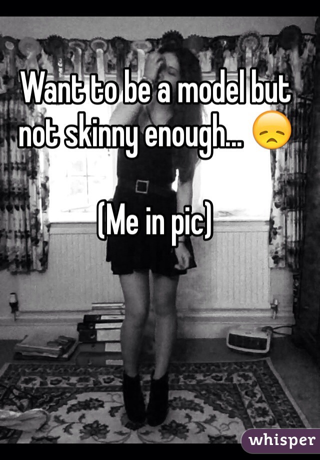 Want to be a model but not skinny enough... 😞

(Me in pic)